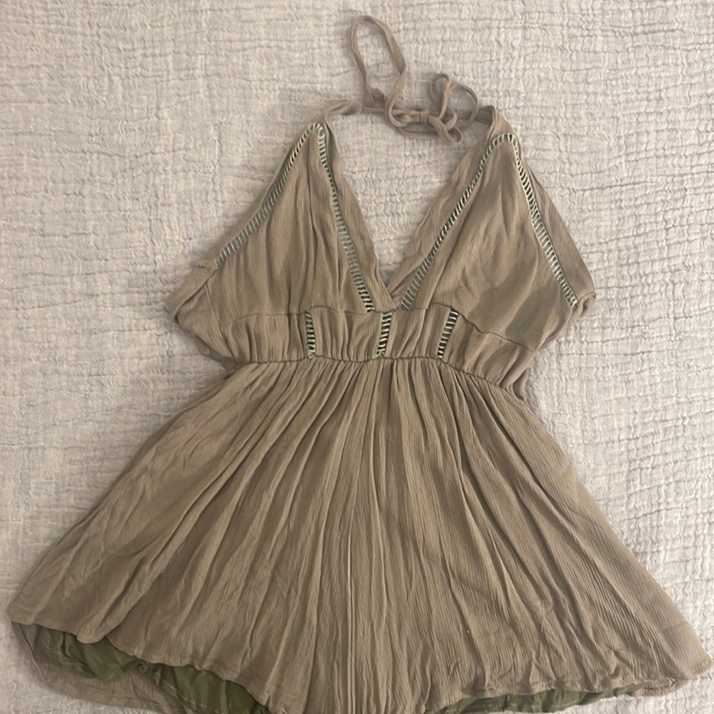 Beautiful green mini romper.